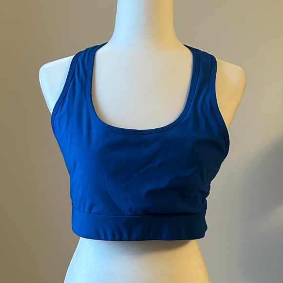 Fabletics Royal Blue Racerback Sports Bra - Picture 1 of 3